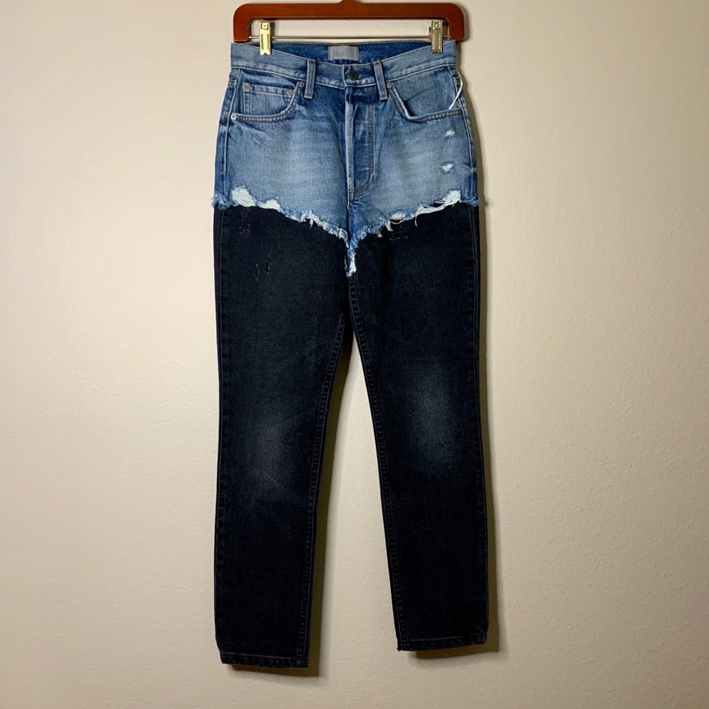 NWT Boyish High Waist Billie Two Tone Jean 25